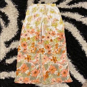 high waisted floral pants